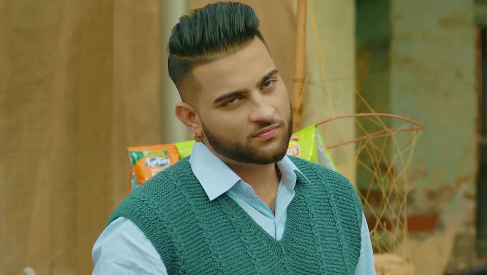 Celebrity Hairstyle of Karan Aujla from Red Eyes, single, 2020 | Charmboard